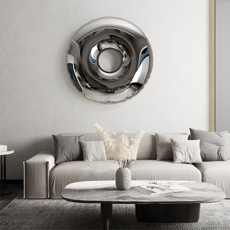 Stainless Steel Doughnut Wall Pendant