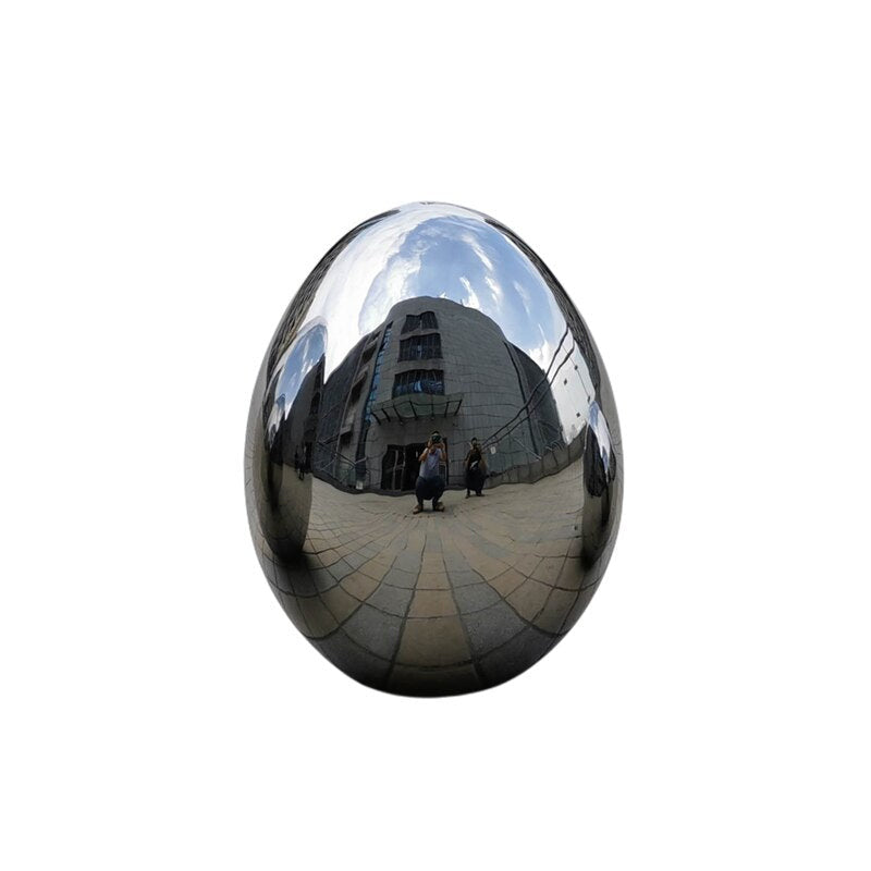Stainless Steel Oval Egg Sculptures