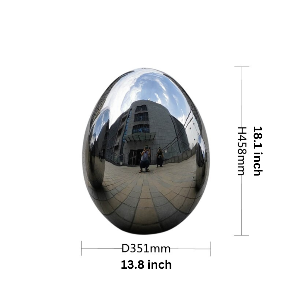 Stainless Steel Oval Egg Sculptures