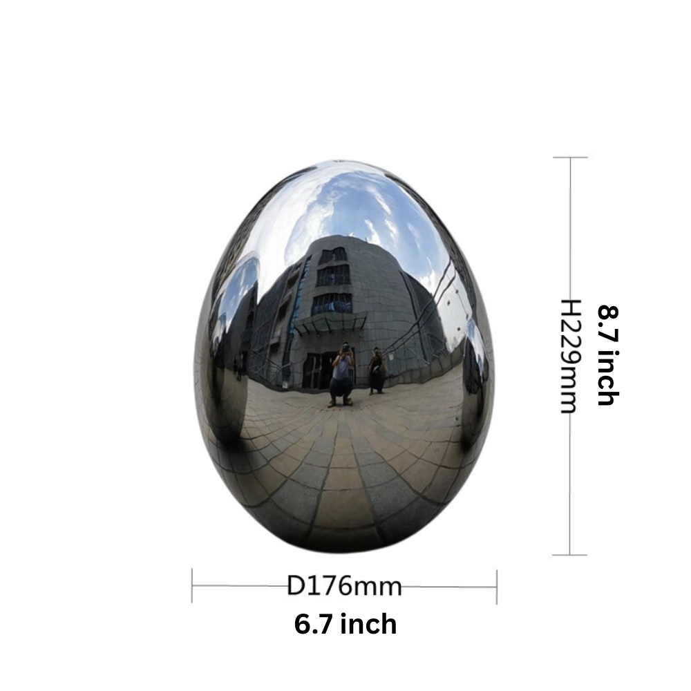 Stainless Steel Oval Egg Sculptures