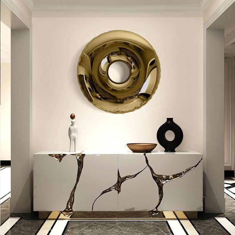 Stainless Steel Doughnut Wall Pendant