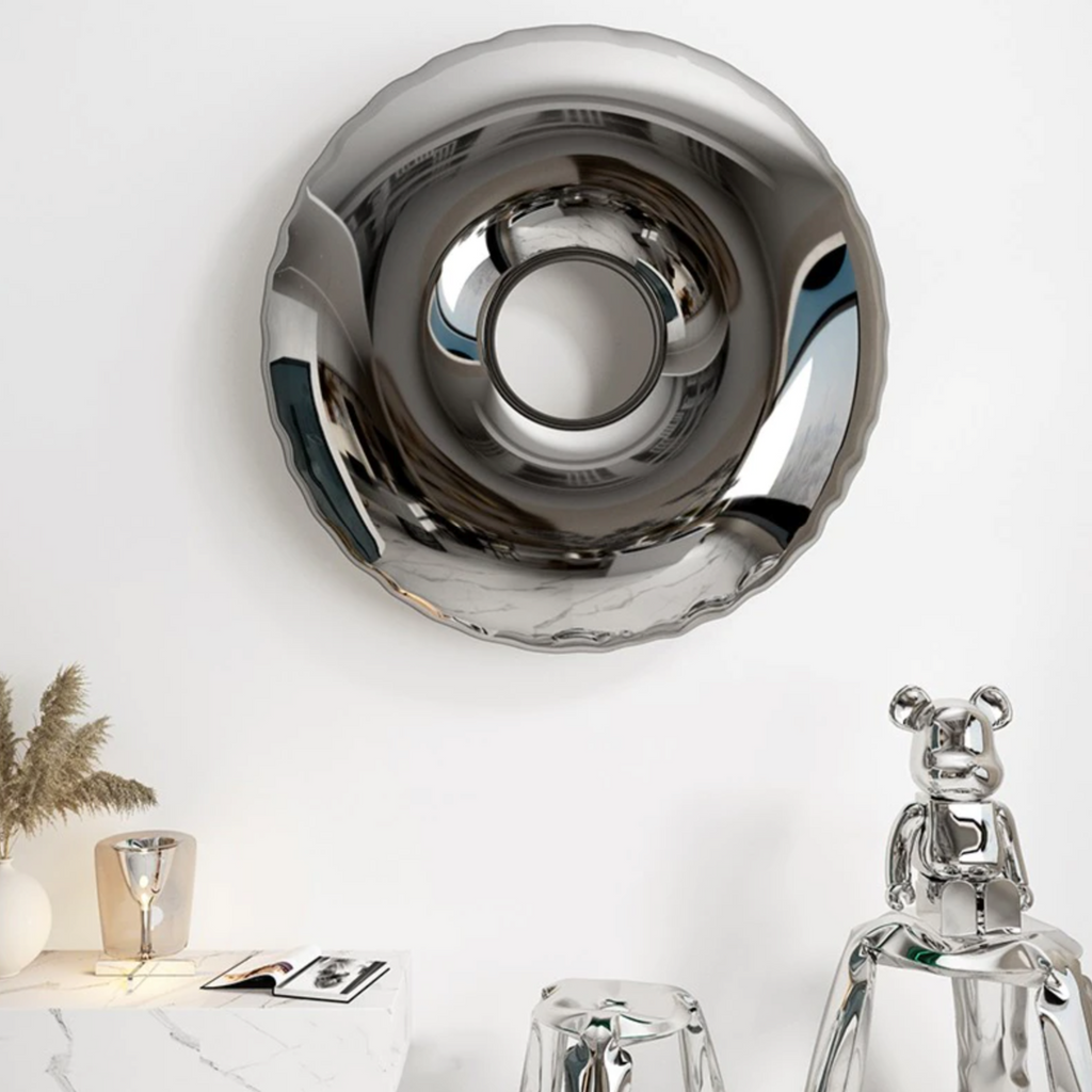 Stainless Steel Doughnut Wall Pendant