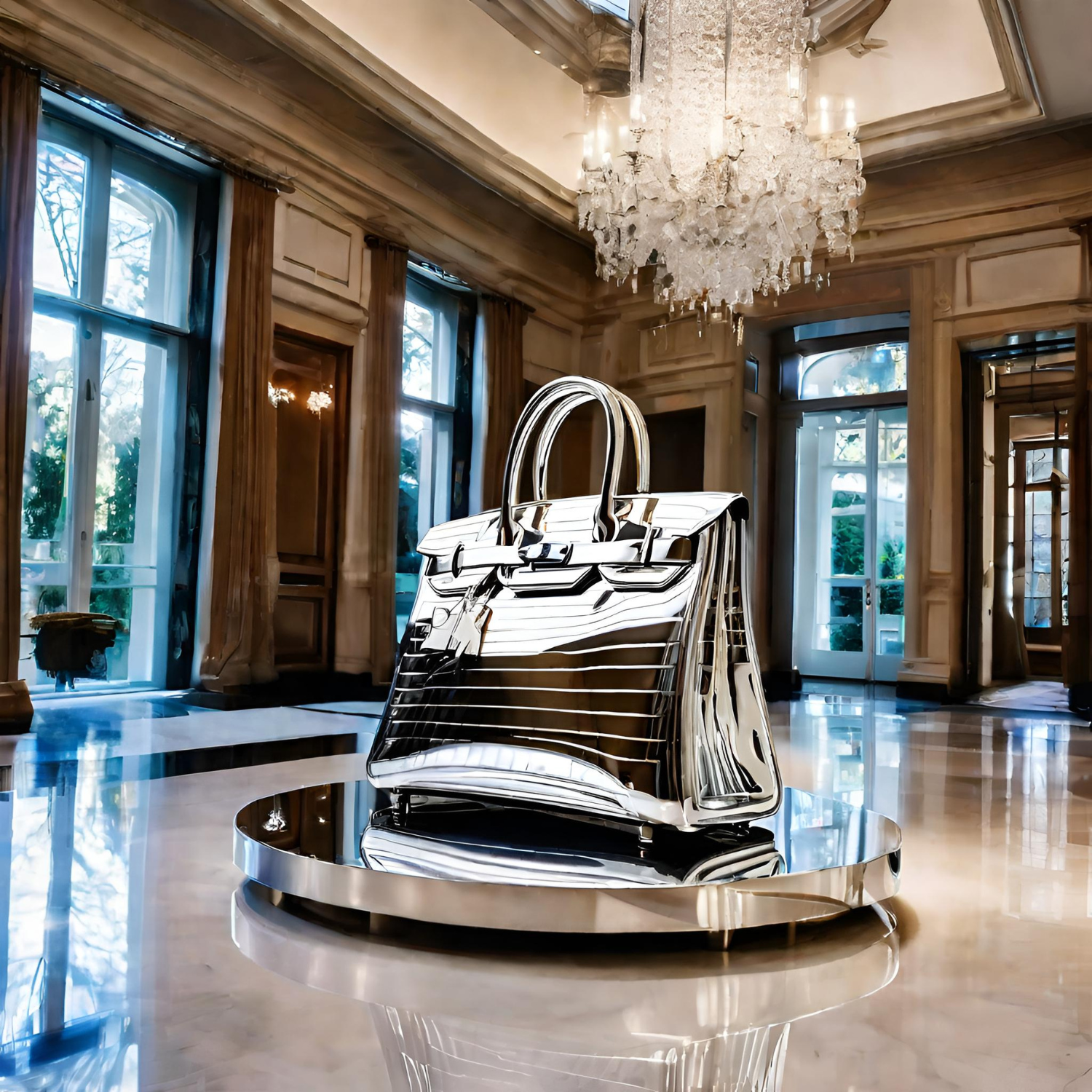 OSO Stainless Steel Bag Sculpture